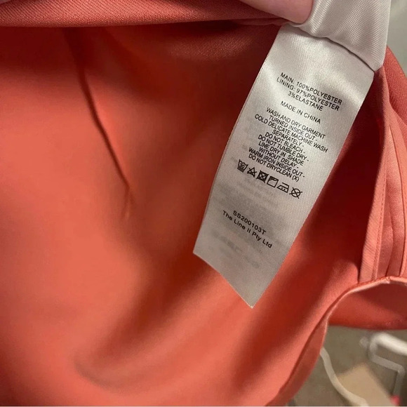 Significant Other Satin Faux Wrap Tie-Front Blouse - Business Casual Dressy - Picture 3 of 4